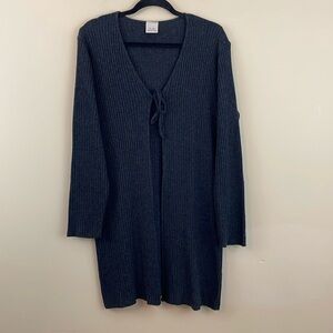 Fiorlini International Black long Knit Cardigan XL